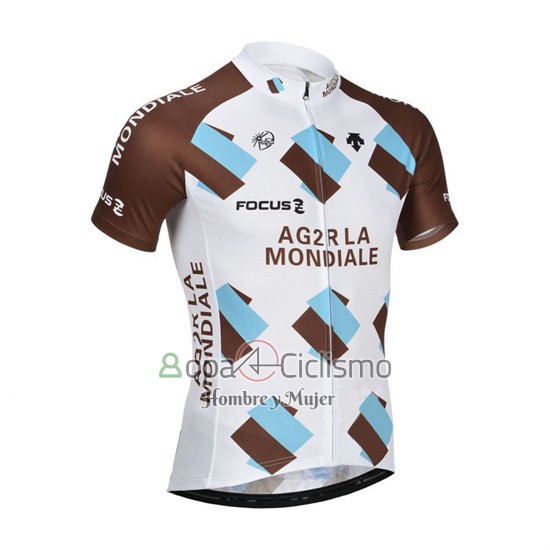 Ag2rla Ropa Ciclismo Culotte Corto 2014 Mangas Cortas Brown